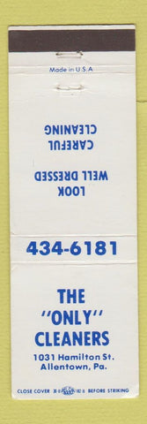Matchbook Cover - The Only Cleaners Allentown PA WEAR