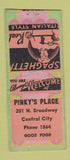 Matchbook Cover - Pinky's Place Central City