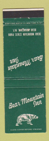 Matchbook Cover - Bear Mountain Inn NY