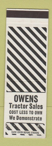 Matchbook Cover - Owens Tractors Sales SAMPLE