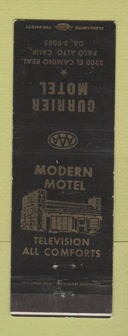 Matchbook Cover - Currier Motel Palo Alto CA WEAR