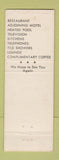 Matchbook Cover - Currier Motel Palo Alto CA WEAR