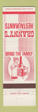 Matchbook Cover - Granny's Restaurants Angleton Bay City Livingston TX