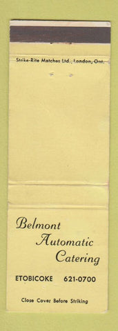 Matchbook Cover - Belmont Automatic Catering Etobicoke ON WEAR