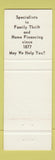 Matchbook Cover - Haverhill COOP Bank MA