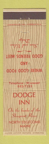Matchbook Cover - Dodge Inn North Edgecomb ME