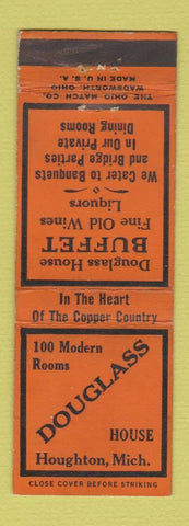 Matchbook Cover - Douglass House Houghton MI