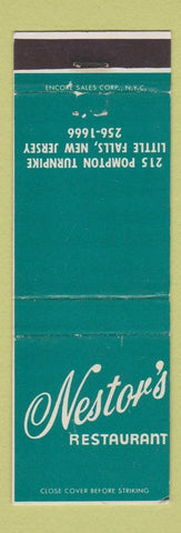 Matchbook Cover - Nestor's Restaurant Little Falls NJ WEAR