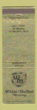 Matchbook Cover - White Mullen Mortuary Fuenral Home Ferguson MO WEAR