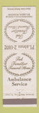 Matchbook Cover - Fendler Funeral Home St Louis MO