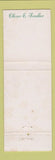 Matchbook Cover - Fendler Funeral Home St Louis MO