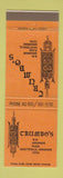 Matchbook Cover - Crumbo's Fayetteville AR Men's Hair Salon clothes