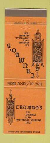Matchbook Cover - Crumbo's Fayetteville AR Men's Hair Salon clothes