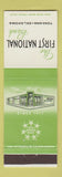 Matchbook Cover - First National Bank Tonkawa OK