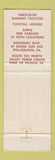 Matchbook Cover - Beck's Valley Forge PA restaurant King of Prussia Philadelphia