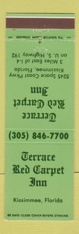 Matchbook Cover - Terrace Red Carpet Inn Kissimmee FL