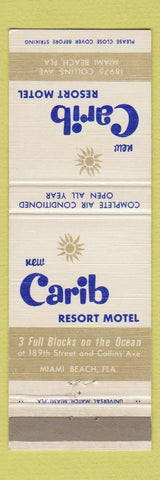 Matchbook Cover - Carib Resort Motel Miami Beach FL