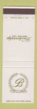 Matchbook Cover - Breckenridge Motor Inn St Petersburg Beach FL Frontenac MO