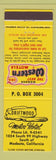 Matchbook Cover - Driftwood Motor Hotel Modesto CA Best Western