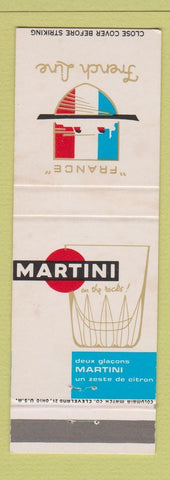 Matchbook Cover - France French Line Cruise Martini Liquor