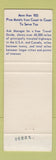 Matchbook Cover - Best Western Koth's Colonial House Taylor MI