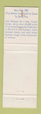 Matchbook Cover - Best Western New Oregon Motel Eugene OR
