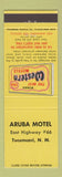 Matchbook Cover - Best Western Aruba Motel Tucumcari NM Route 66