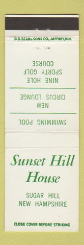 Matchbook Cover - Sunset Hill House Sugar Hill NH DD Bean