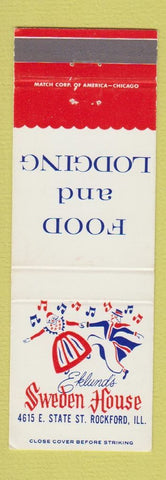 Matchbook Cover - Sweden House Rockford IL