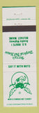 Matchbook Cover - Perry's Tropical Hut House Belfast ME