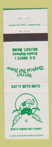 Matchbook Cover - Perry's Tropical Hut House Belfast ME