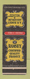 Matchbook Cover - AD Ramsey and Sons Miami FL sliding doors