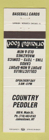 Matchbook Cover - Country Peddlar Jamestown NY sports cards toys comics