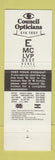Matchbook Cover - Council Opticians Buffalo Clarence Batavia Lockport NY