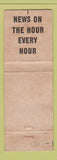 Matchbook Cover - WHUC Radio Hudson NY WEAR