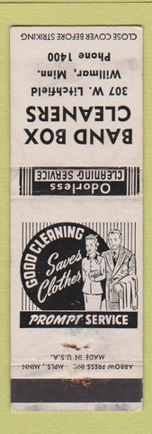 Matchbook Cover - Band Box Cleaners Willmar MN WORN