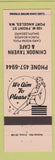 Matchbook Cover - Chinook Tavern Cafe Port Angeles WA billiards girlie