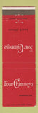 Matchbook Cover - Four Chimneys Restaurant Bennington VT