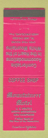 Matchbook Cover - Mountaineer Motel North Woodston NH