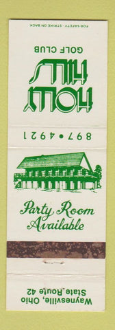 Matchbook Cover - Holly Hills Golf Club Waynesville OH WEAR
