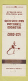 Matchbook Cover - Wildwood Tennis Nautilus Club Fort Wayne IN WEAR