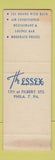 Matchbook Cover - The Essex Hotel Philadelphia PA SAMPLE