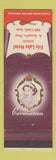 Matchbook Cover - Queen Elizabeth Coronation Fife Lake SK Hotel