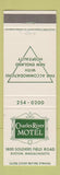 Matchbook Cover - Charles River Motel Boston MA