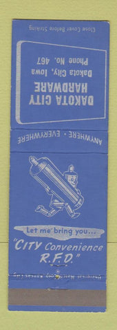 Matchbook Cover - Dakota City Hardware Dakota City IA