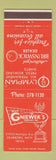 Matchbook Cover - Hank Gniewek's Trophies Dearborn MI Brunswick bowling
