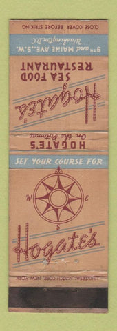 Matchbook Cover - Hogate's Restaurant Washington DC WORN