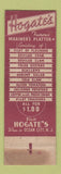Matchbook Cover - Hogate's Restaurant Washington DC WORN