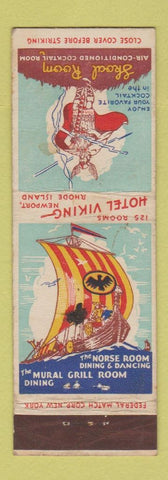 Matchbook Cover - Hotel Viking Newport RI Federal WEAR