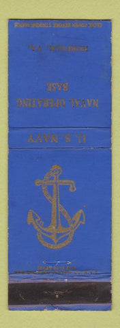 Matchbook Cover - Naval Operating Base Norfolk VA WEAR
